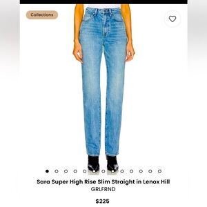 GRLFRND SARA SUPER HIGHRISE SLIM STRAIGHT
